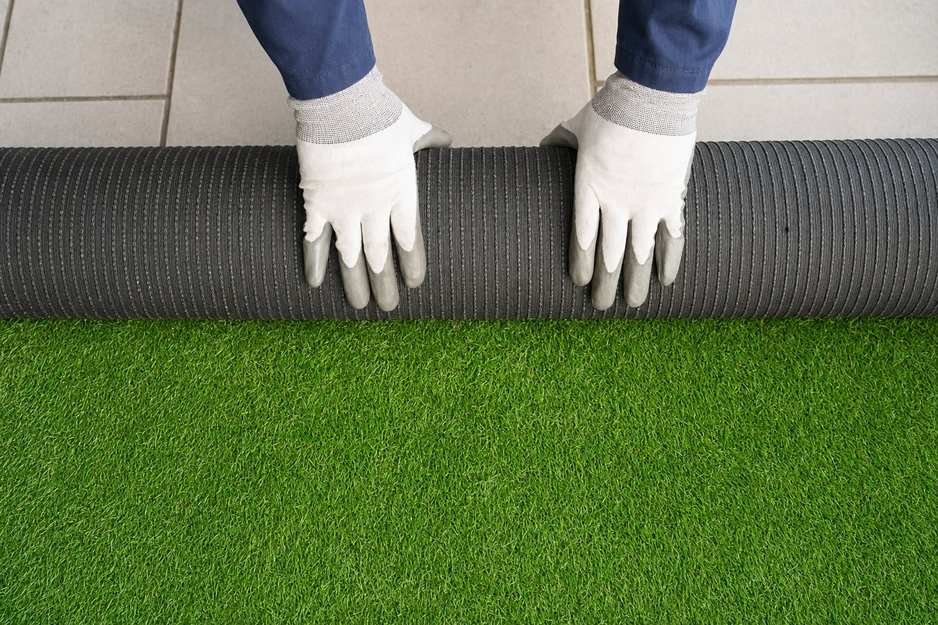 Artificial turf installation